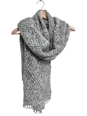 Varma the warmth of iceland lace knit wool scarf shawl